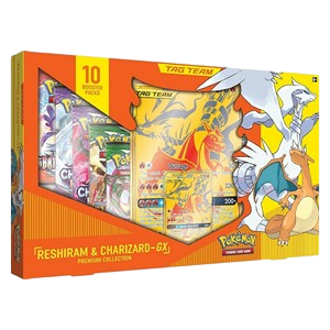 Tag Team Reshiram & Charizard GX Premium Kollektion Englisch