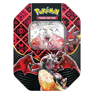 Pokemon Paldeas Schicksale: Tera Glurak ex Tin-Box Deutsch § 24UstG Differenzbesteuert B43