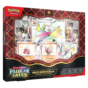 Pokemon Paldeas Schicksale: Skelokrok ex Premium Kollektion Deutsch B-Ware