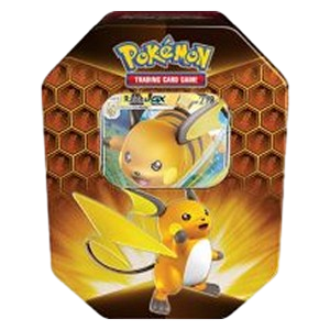 Pokemon Verborgenes Schicksal: Raichu GX Tin-Box Englisch § 24 UStG Differenzbesteuert B17